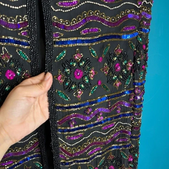 Embroidered Multicolor Jacket - Picture 4 of 12